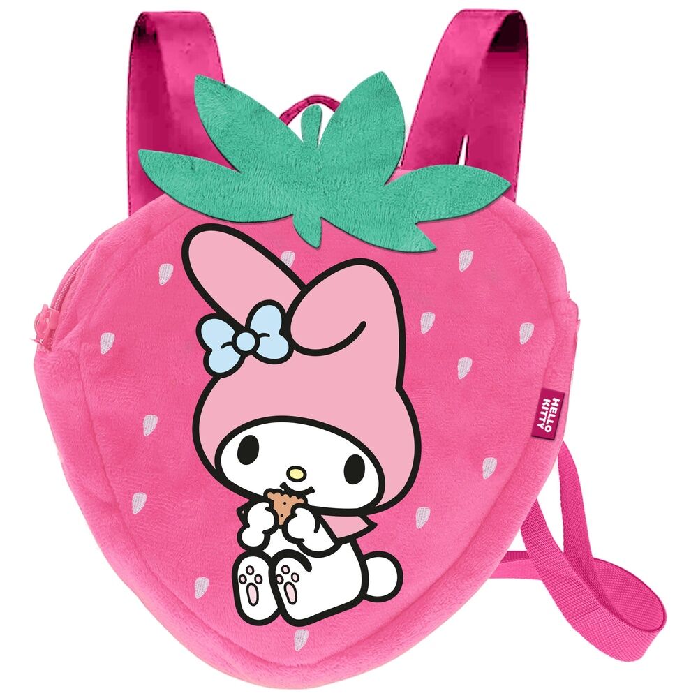 Mochila Fresa My Melody Hello Kitty and Friends   KARACTERMANIA