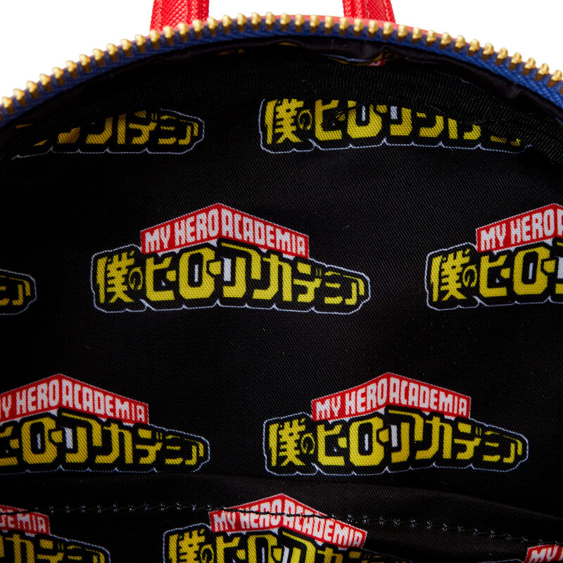 Mochila Group Debossed Logo My Hero Academia Loungefly 26cm   LOUNGEFLY