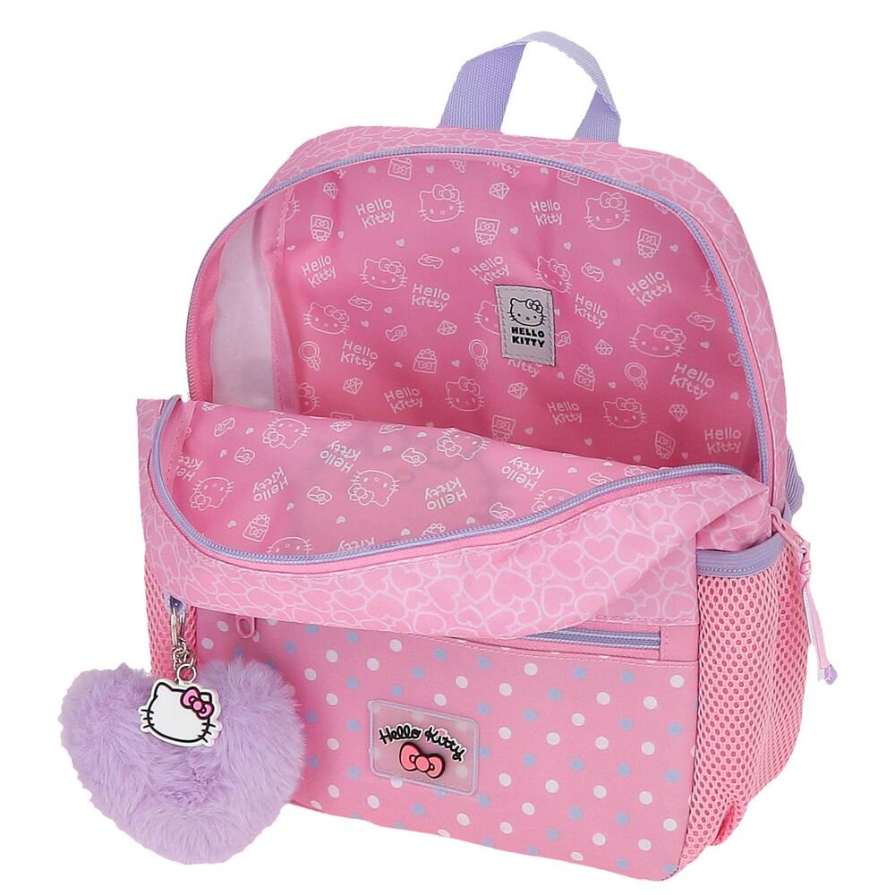 Mochila Hearts & Dots Hello Kitty 28cm   JOUMMA BAGS