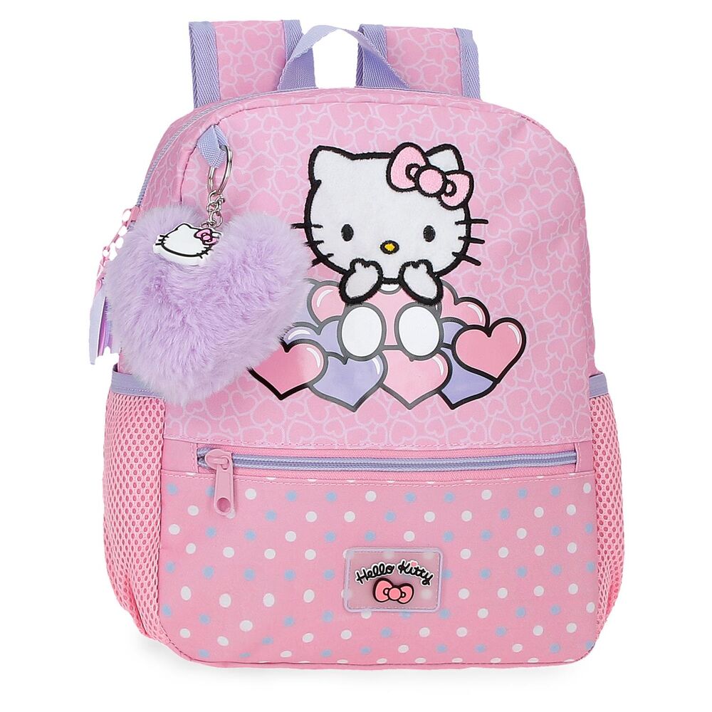 Mochila Hearts & Dots Hello Kitty 28cm adaptable   JOUMMA BAGS
