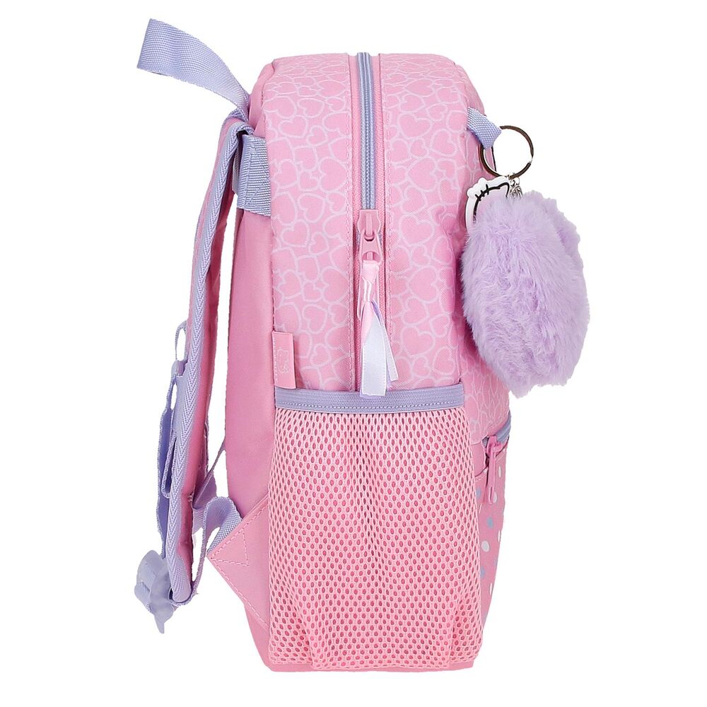 Mochila Hearts & Dots Hello Kitty 28cm adaptable   JOUMMA BAGS