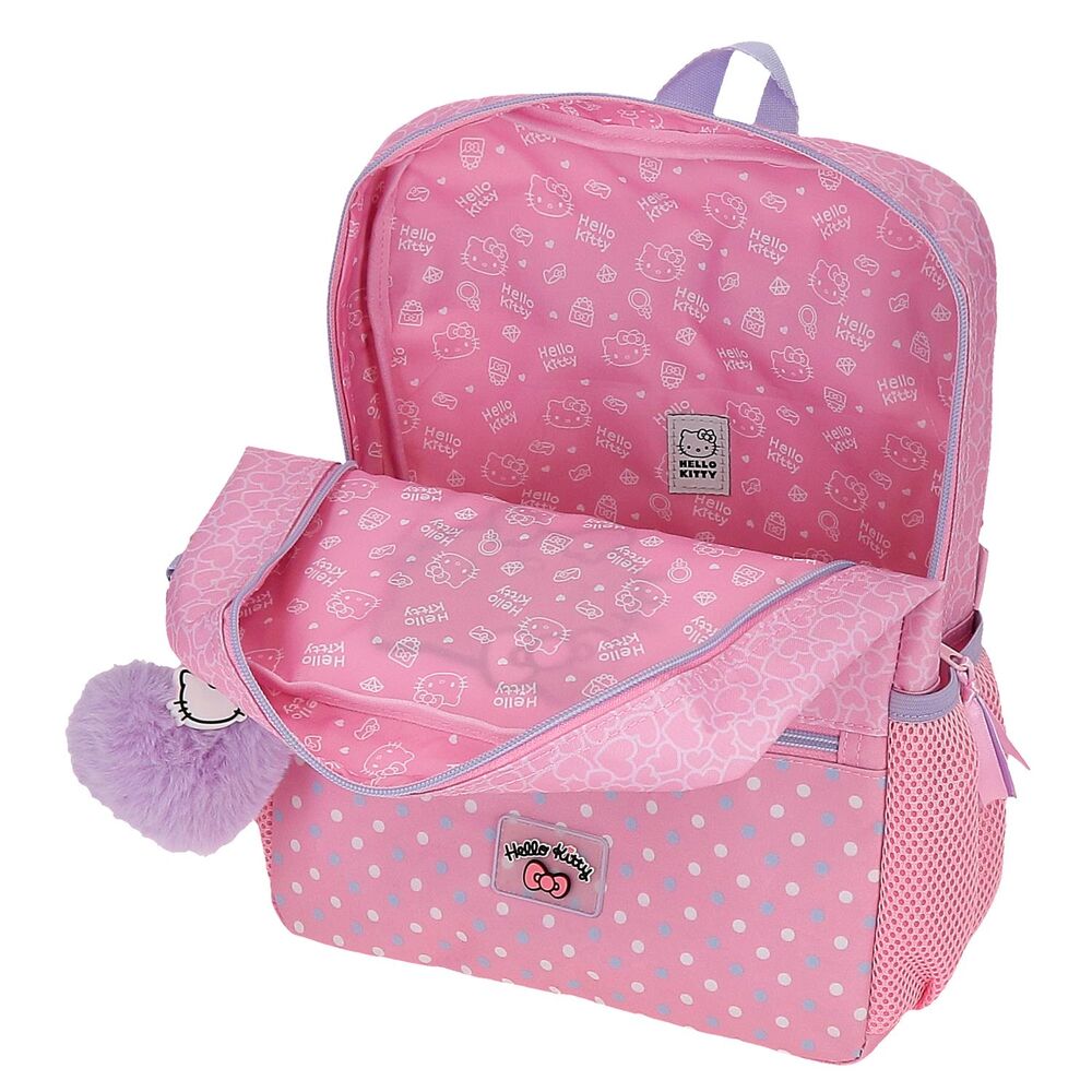 Mochila Hearts & Dots Hello Kitty 33cm   JOUMMA BAGS