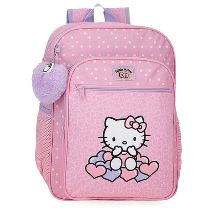 Mochila Hearts &#38; Dots Hello Kitty 38cm  