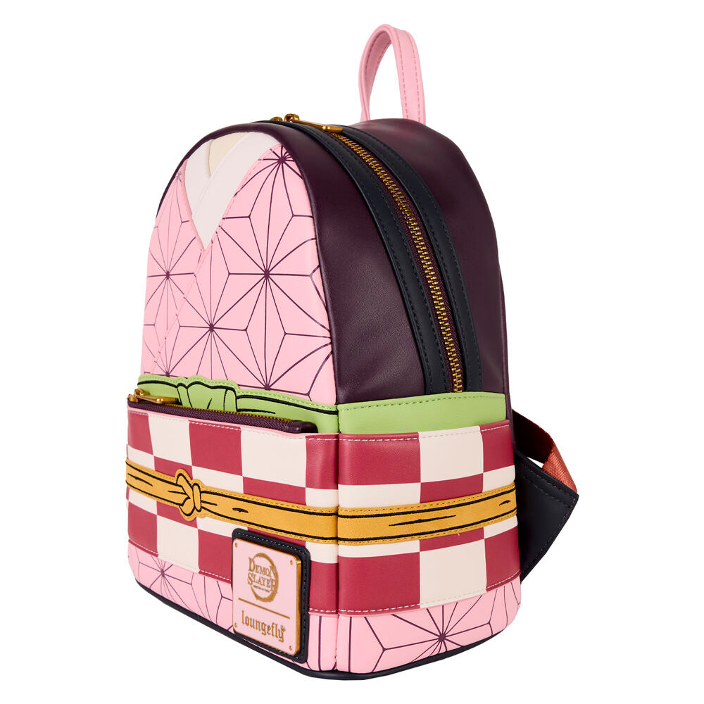 Mochila Nezuko Kamado Demon Slayer Kimetsu no Yaiba Loungefly 26cm   LOUNGEFLY