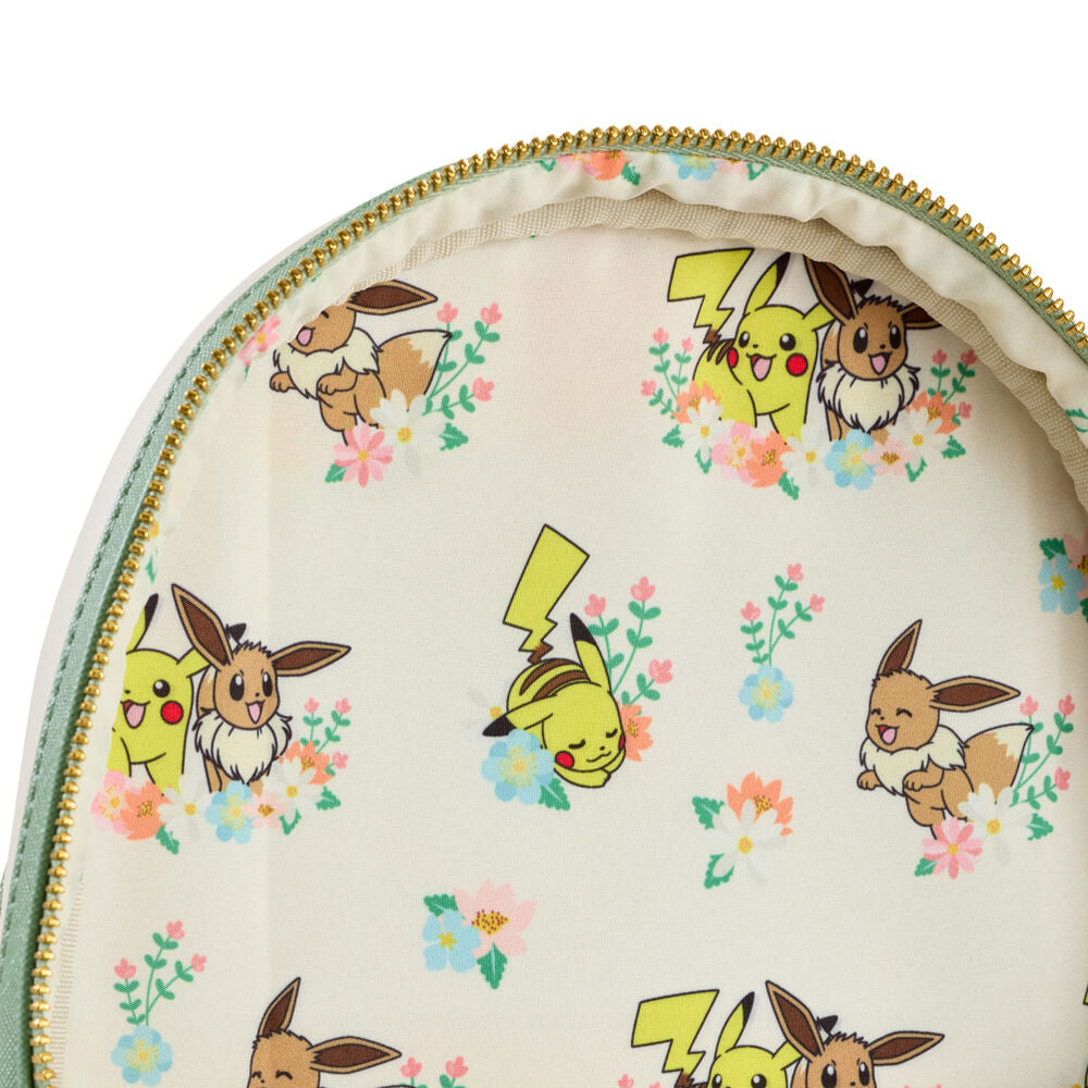 Mochila Pikachu & Eevee Floral Pokemon Loungefly   LOUNGEFLY