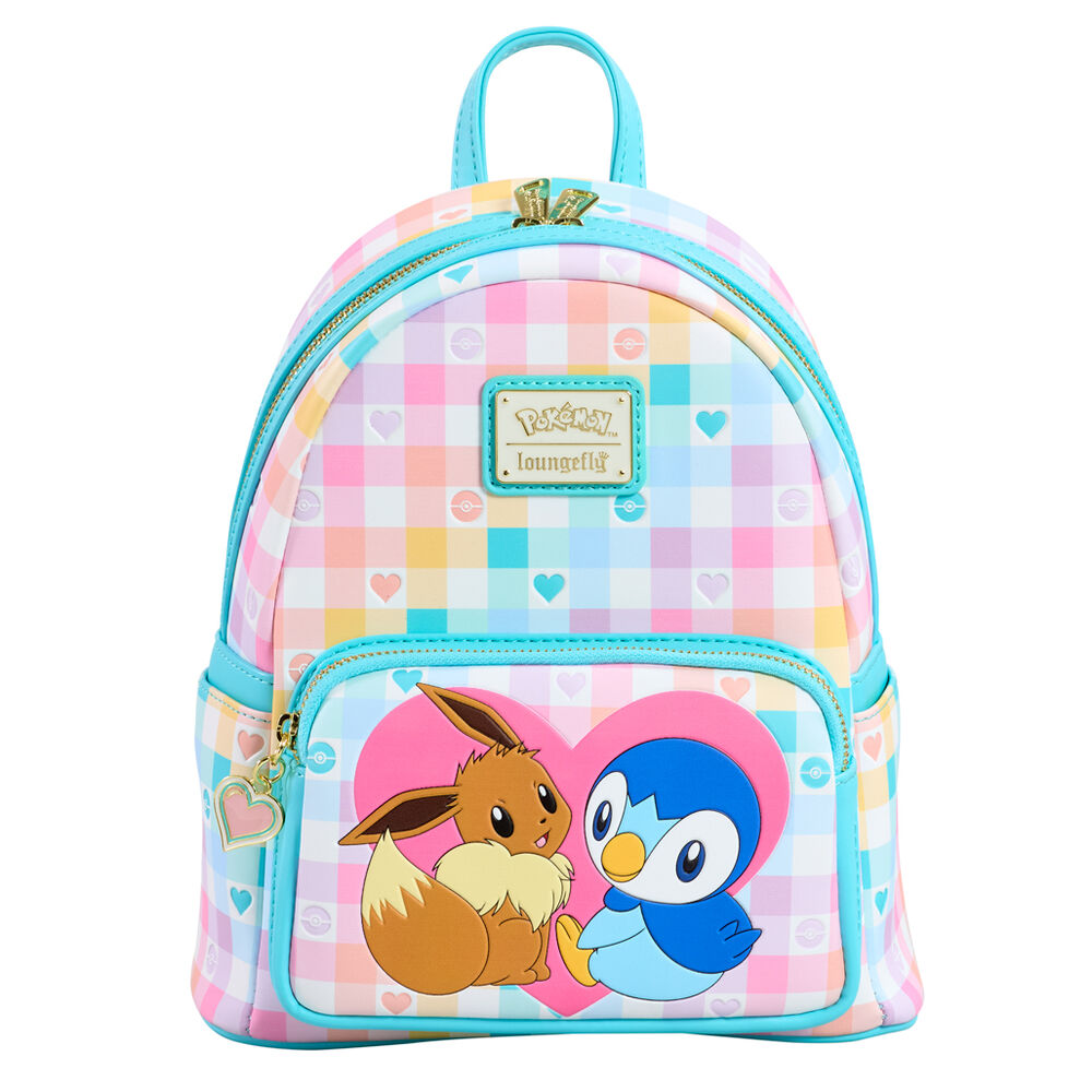 Mochila Piplup and Eevee Friends Pokemon Loungefly   LOUNGEFLY