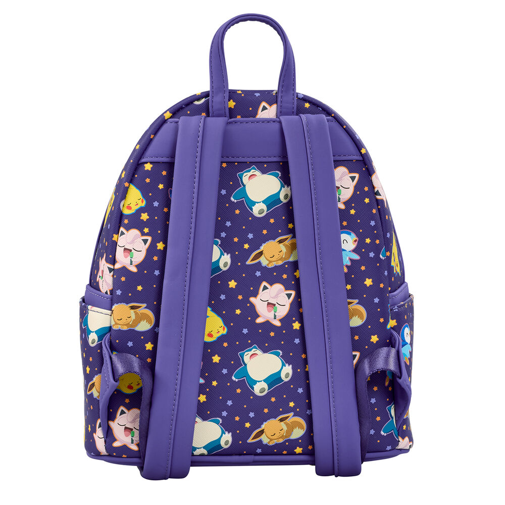 Mochila Sleeping Pikachu and Friends Pokemon Loungefly 26cm   LOUNGEFLY