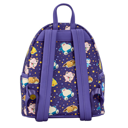 Mochila Sleeping Pikachu and Friends Pokemon Loungefly 26cm  