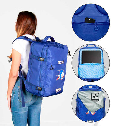 Mochila Sonic the Hedgehog 49cm   KARACTERMANIA