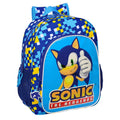 Mochila Speed Sonic The Hedgehog 38cm adaptable   SAFTA