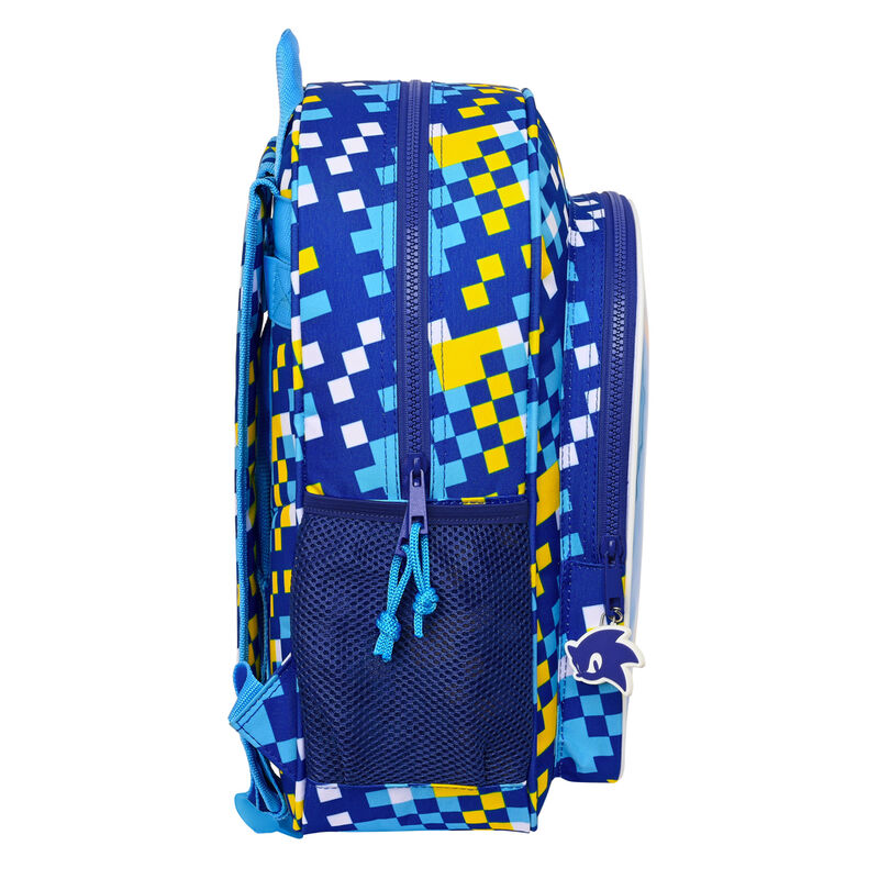 Mochila Speed Sonic The Hedgehog 38cm adaptable   SAFTA