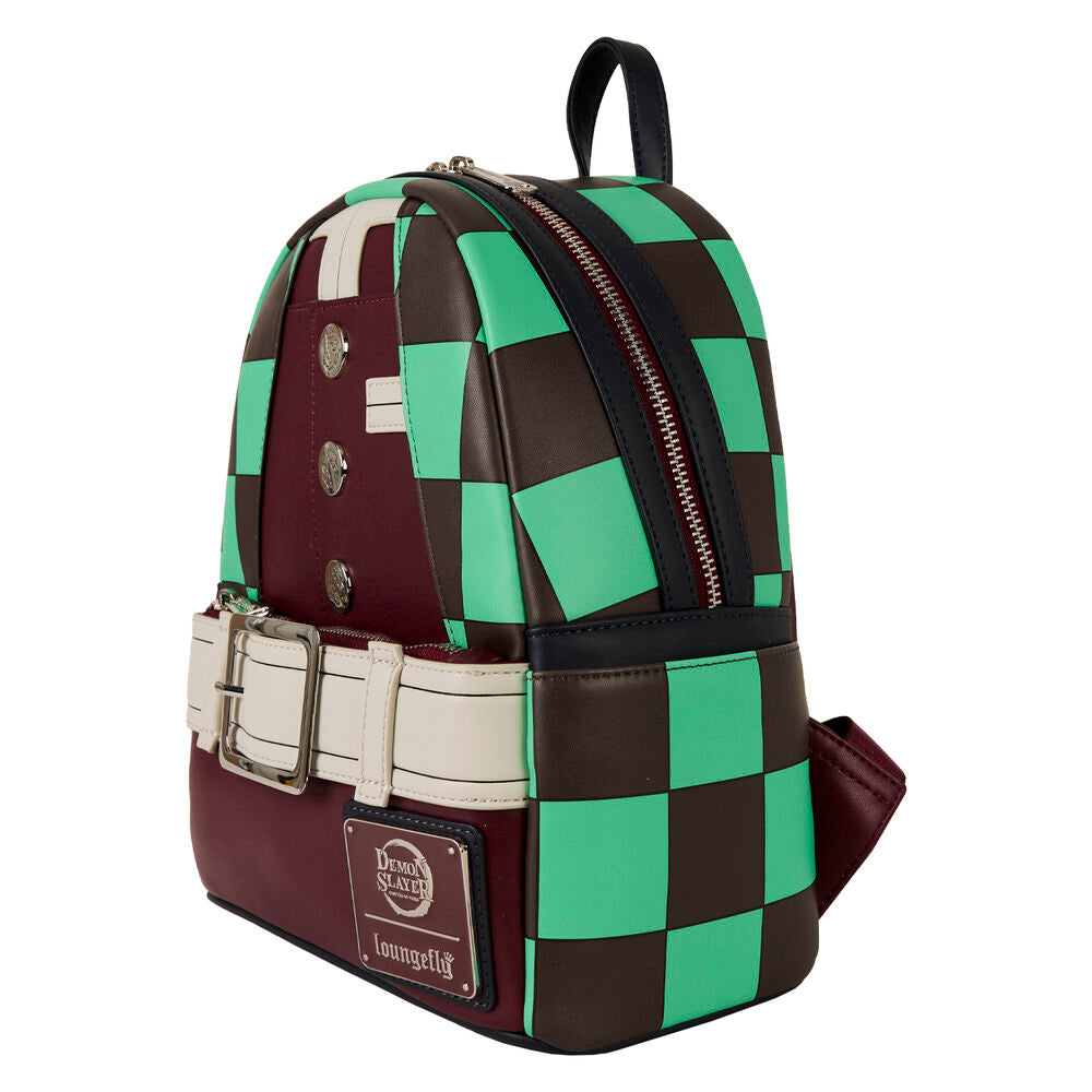 Mochila Tanjiro Kamado Demon Slayer Kimetsu no Yaiba Loungefly 26cm   LOUNGEFLY