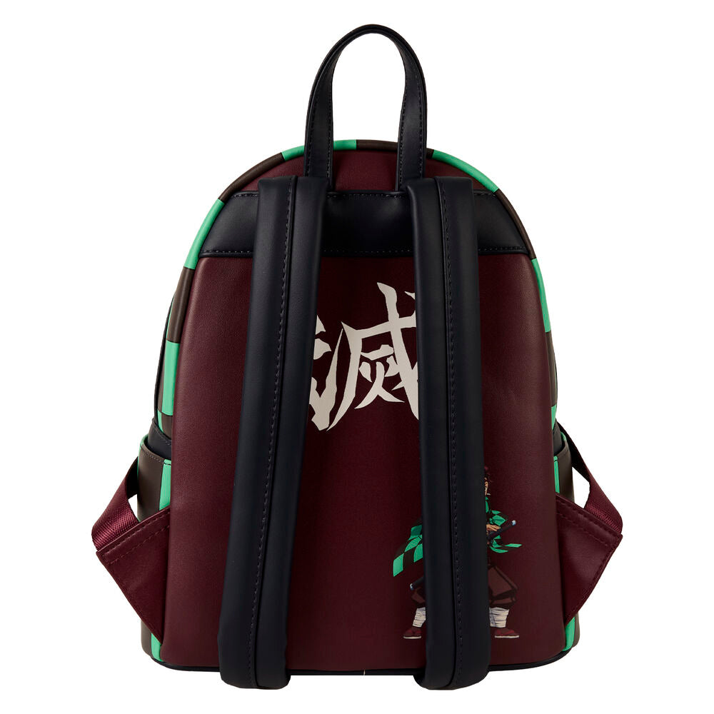 Mochila Tanjiro Kamado Demon Slayer Kimetsu no Yaiba Loungefly 26cm   LOUNGEFLY