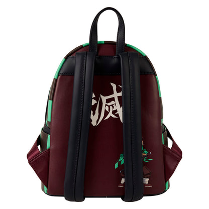Mochila Tanjiro Kamado Demon Slayer Kimetsu no Yaiba Loungefly 26cm  