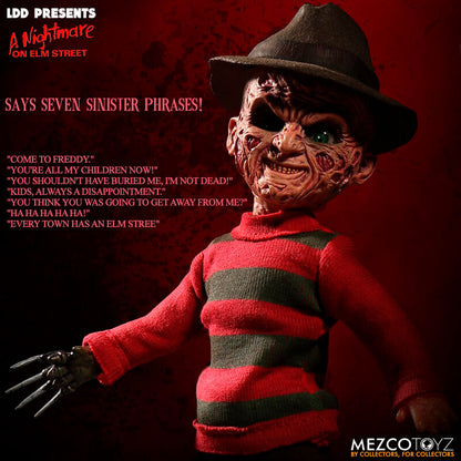 Muñeco parlante Freddy Krueger A Nightmare on ELM Street 25cm ingles   MEZCO TOYZ