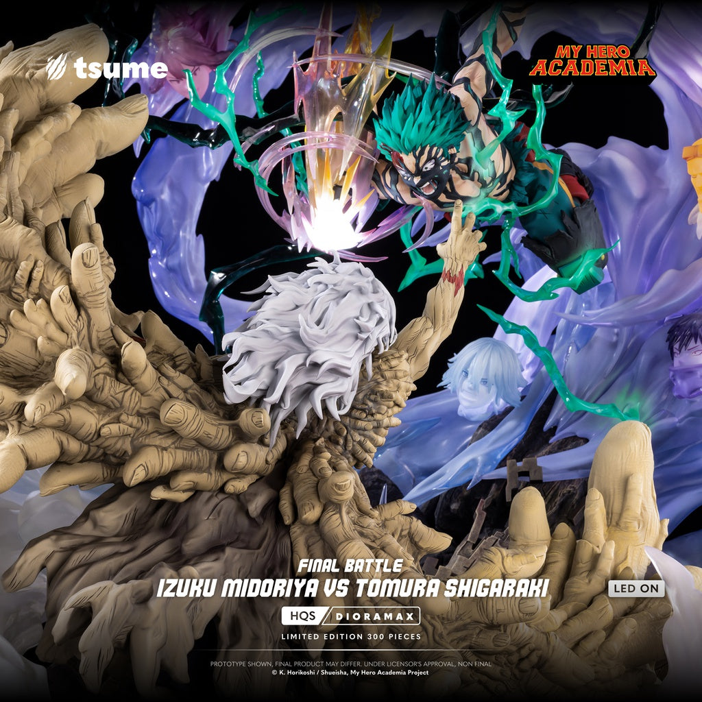 My Hero Academia Izuku Midoriya vs Tomura Shigaraki Final Battle Tsume 1/6 HQS Dioramax