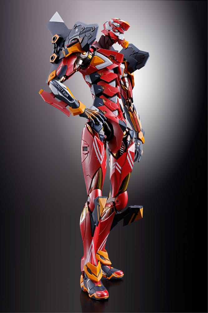 Neon Genesis Evangelion Figura Diecast Metal Build Eva Production Model-02 30th with the Spear of Cassius 22 cm   TAMASHII NATIONS