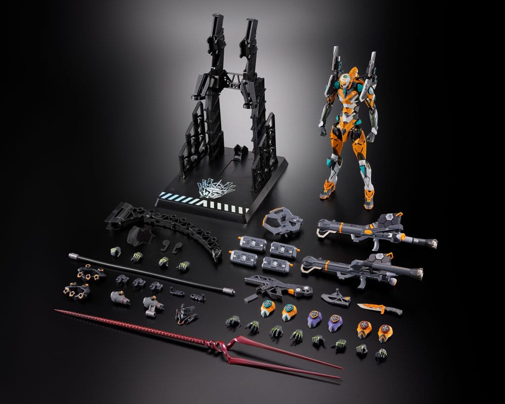 Neon Genesis Evangelion Figura Diecast Metal Build Eva Test Type-00/00 30th with the Spear of Longinus 22 cm   TAMASHII NATIONS