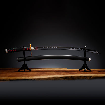 Nichirin Espada Kamado Tanjiro KYOJURO RENGOKUS SWORD GUARD REPLICA DEMON SLAYER: KIMETSU NO YAIBA   TAMASHII NATIONS