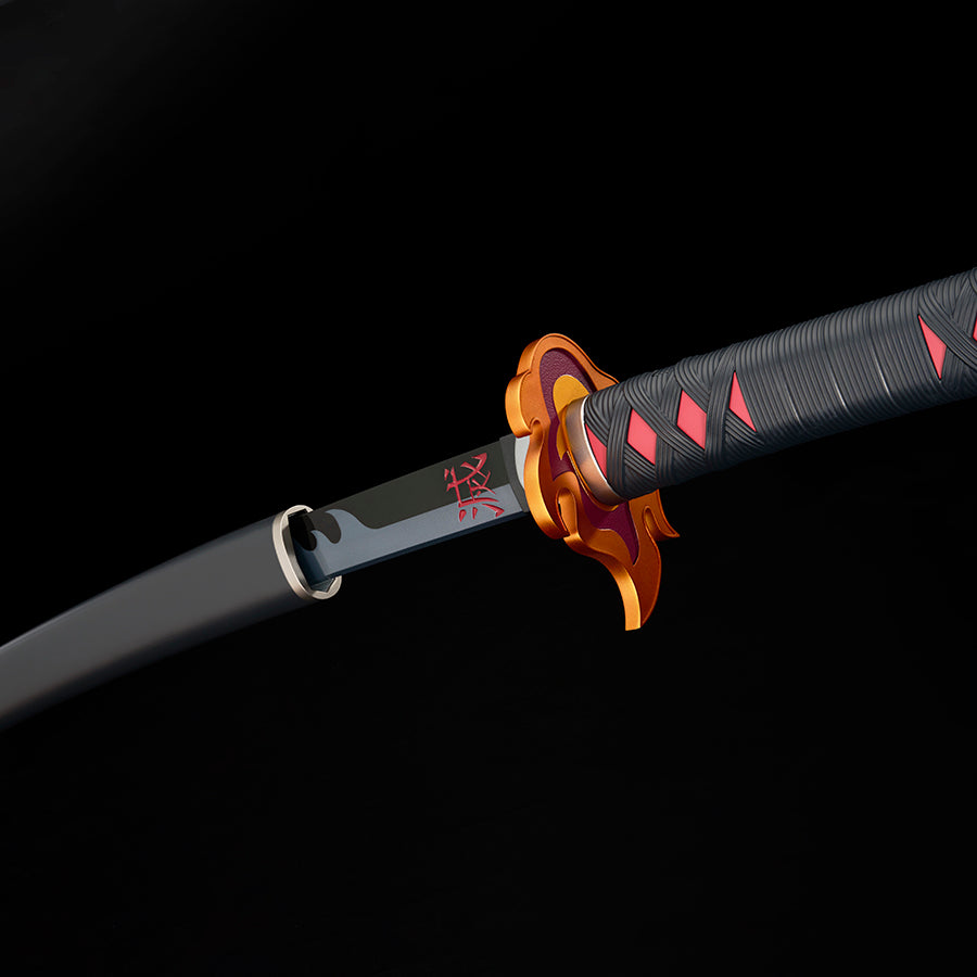 Nichirin Espada Kamado Tanjiro KYOJURO RENGOKUS SWORD GUARD REPLICA DEMON SLAYER: KIMETSU NO YAIBA   TAMASHII NATIONS