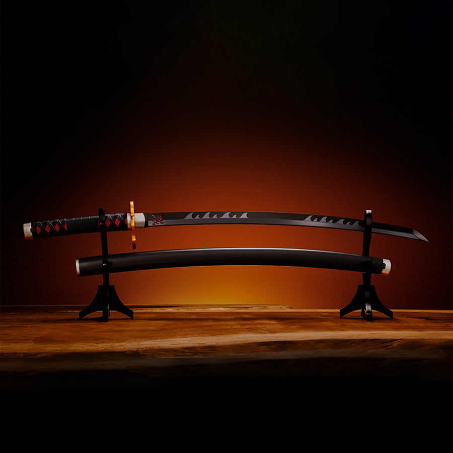 Nichirin Espada Kamado Tanjiro KYOJURO RENGOKUS SWORD GUARD REPLICA DEMON SLAYER: KIMETSU NO YAIBA   TAMASHII NATIONS