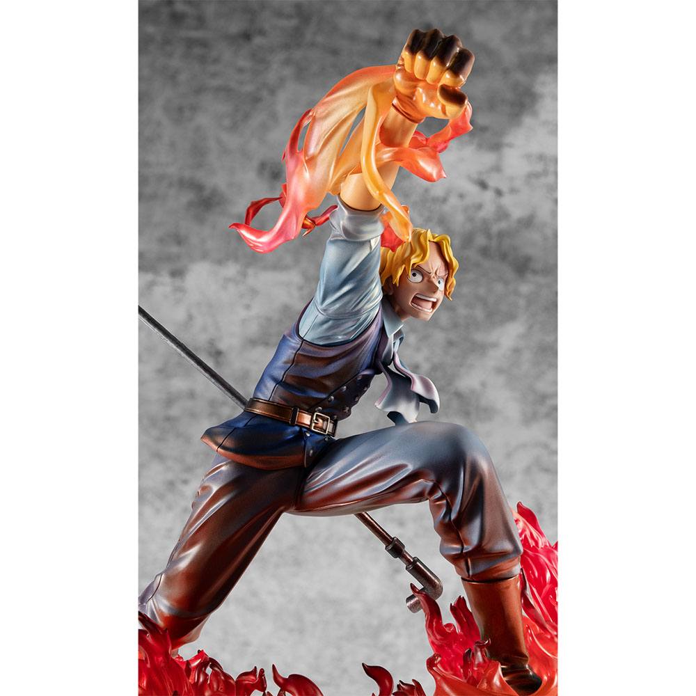 One Piece Estatua PVC Excellent Model P.O.P. Sabo Fire Fist Inheritance Limited Edition 15 cm   Megahouse