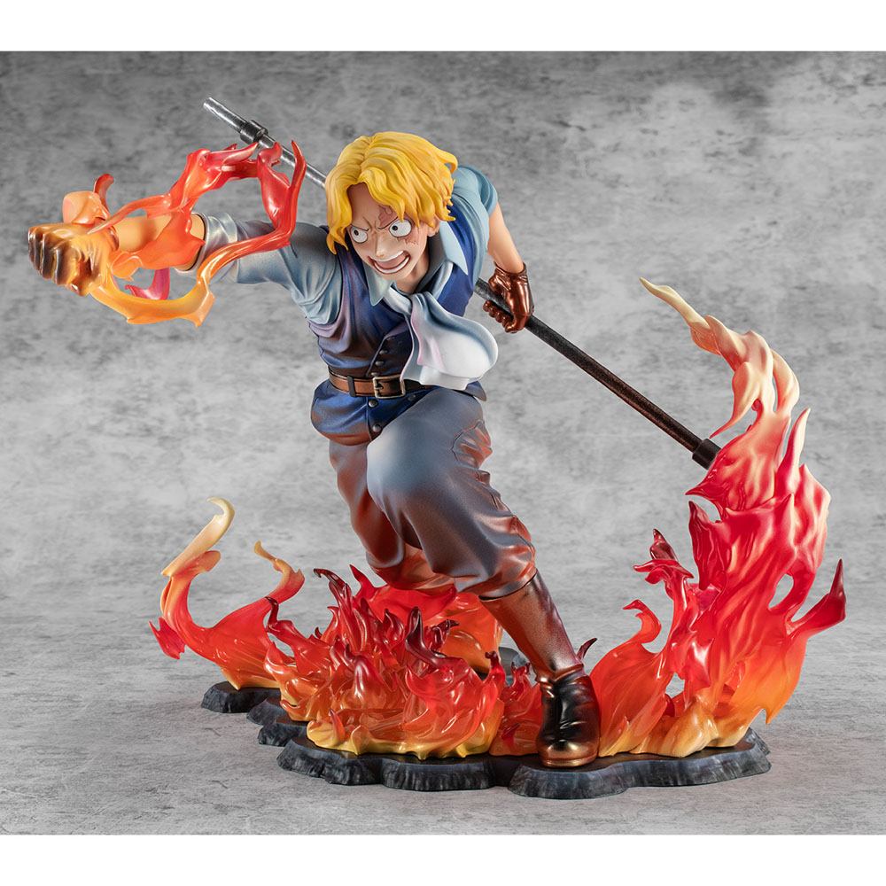 One Piece Estatua PVC Excellent Model P.O.P. Sabo Fire Fist Inheritance Limited Edition 15 cm   Megahouse