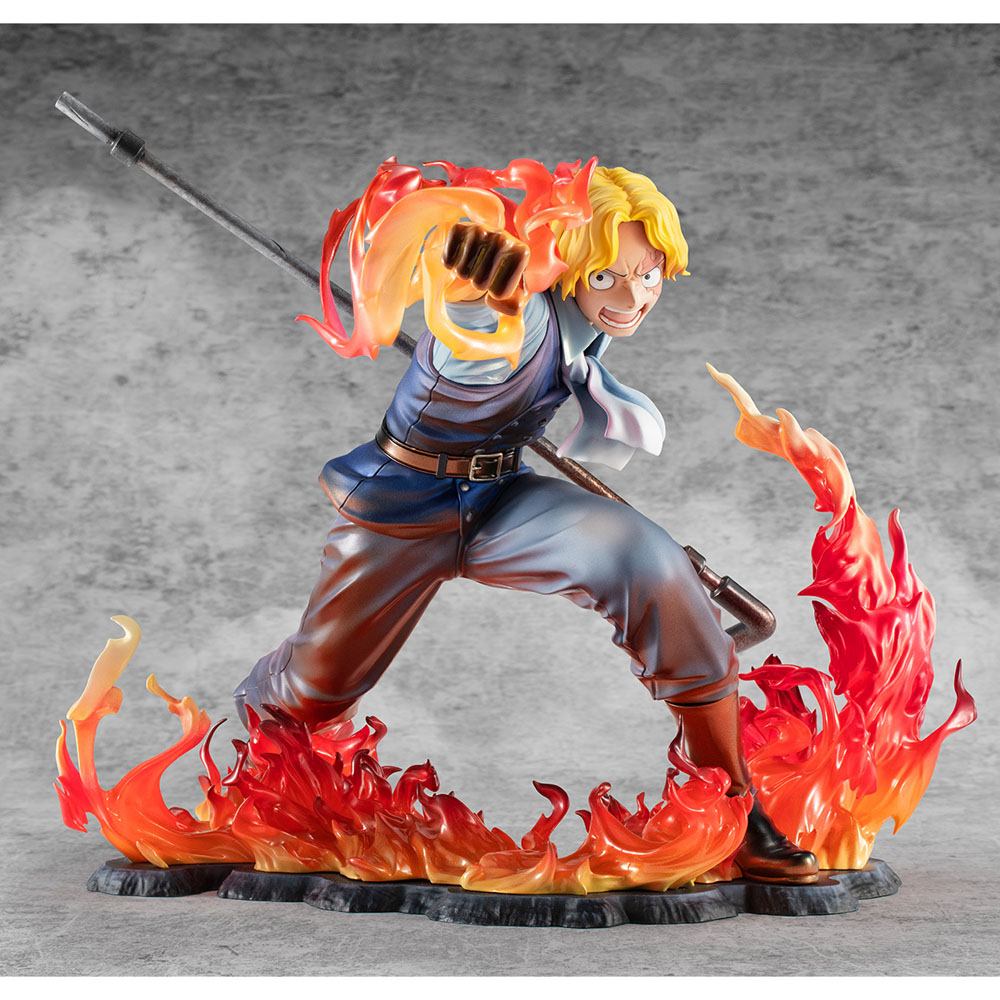 One Piece Estatua PVC Excellent Model P.O.P. Sabo Fire Fist Inheritance Limited Edition 15 cm   Megahouse