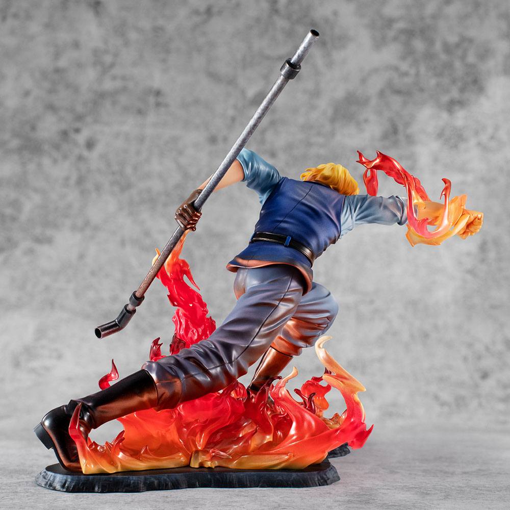One Piece Estatua PVC Excellent Model P.O.P. Sabo Fire Fist Inheritance Limited Edition 15 cm   Megahouse