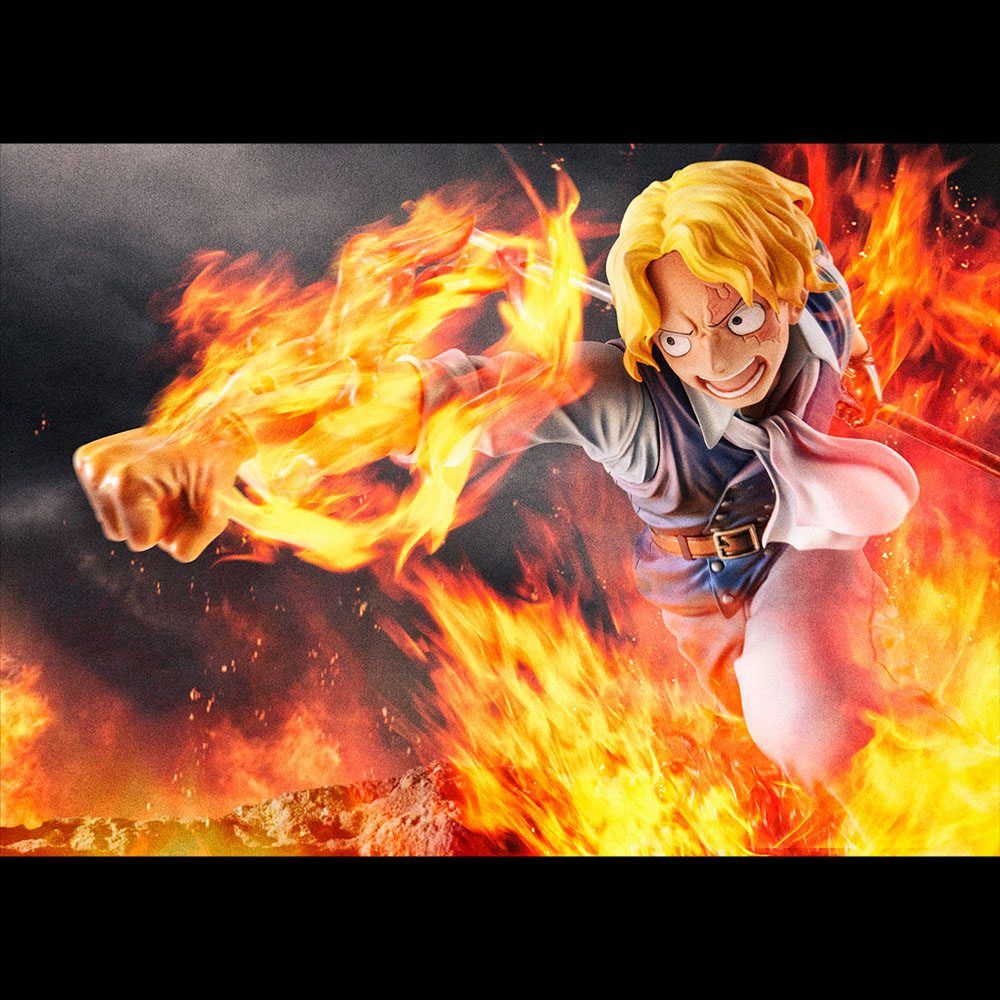 One Piece Estatua PVC Excellent Model P.O.P. Sabo Fire Fist Inheritance Limited Edition 15 cm   Megahouse