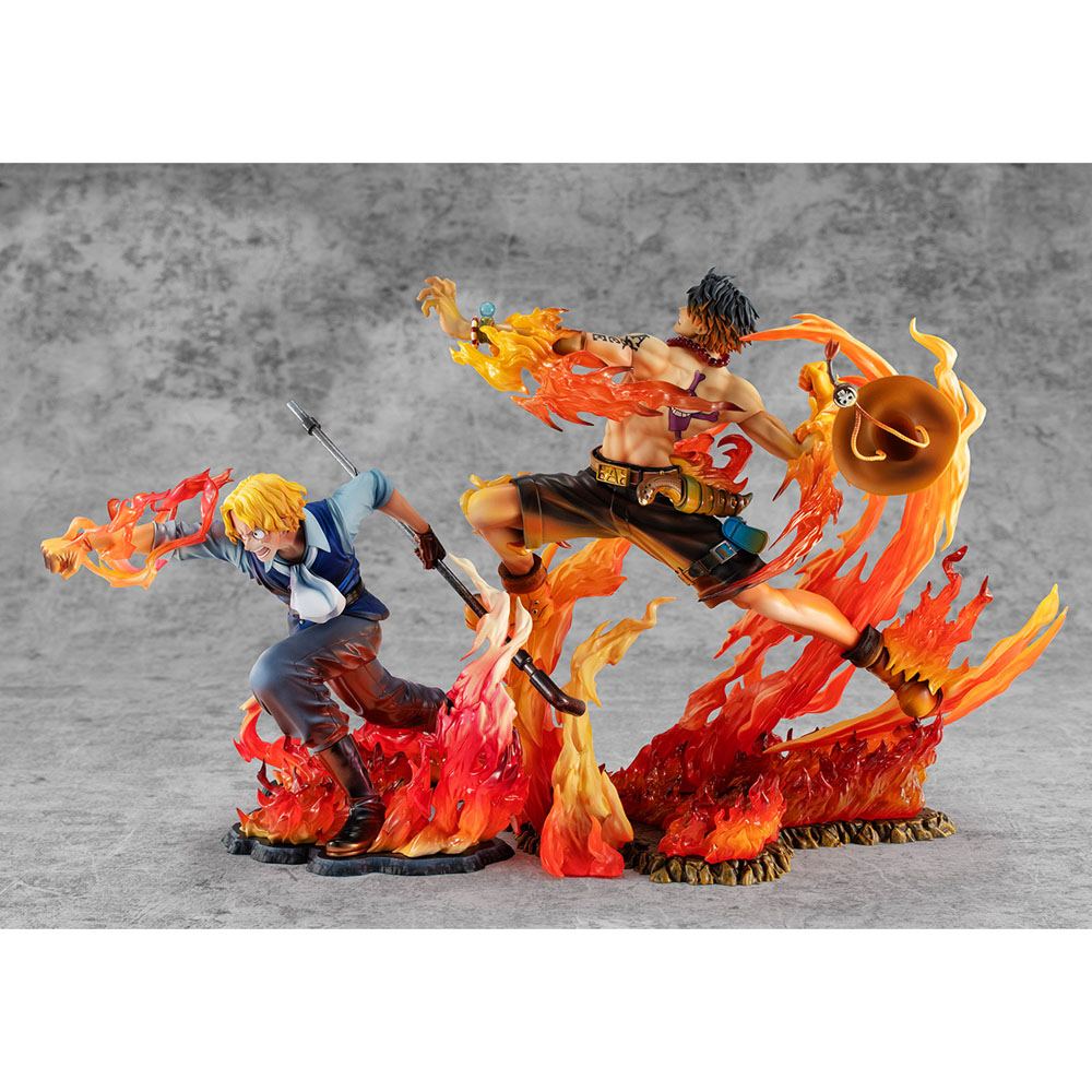 One Piece Estatua PVC Excellent Model P.O.P. Sabo Fire Fist Inheritance Limited Edition 15 cm   Megahouse