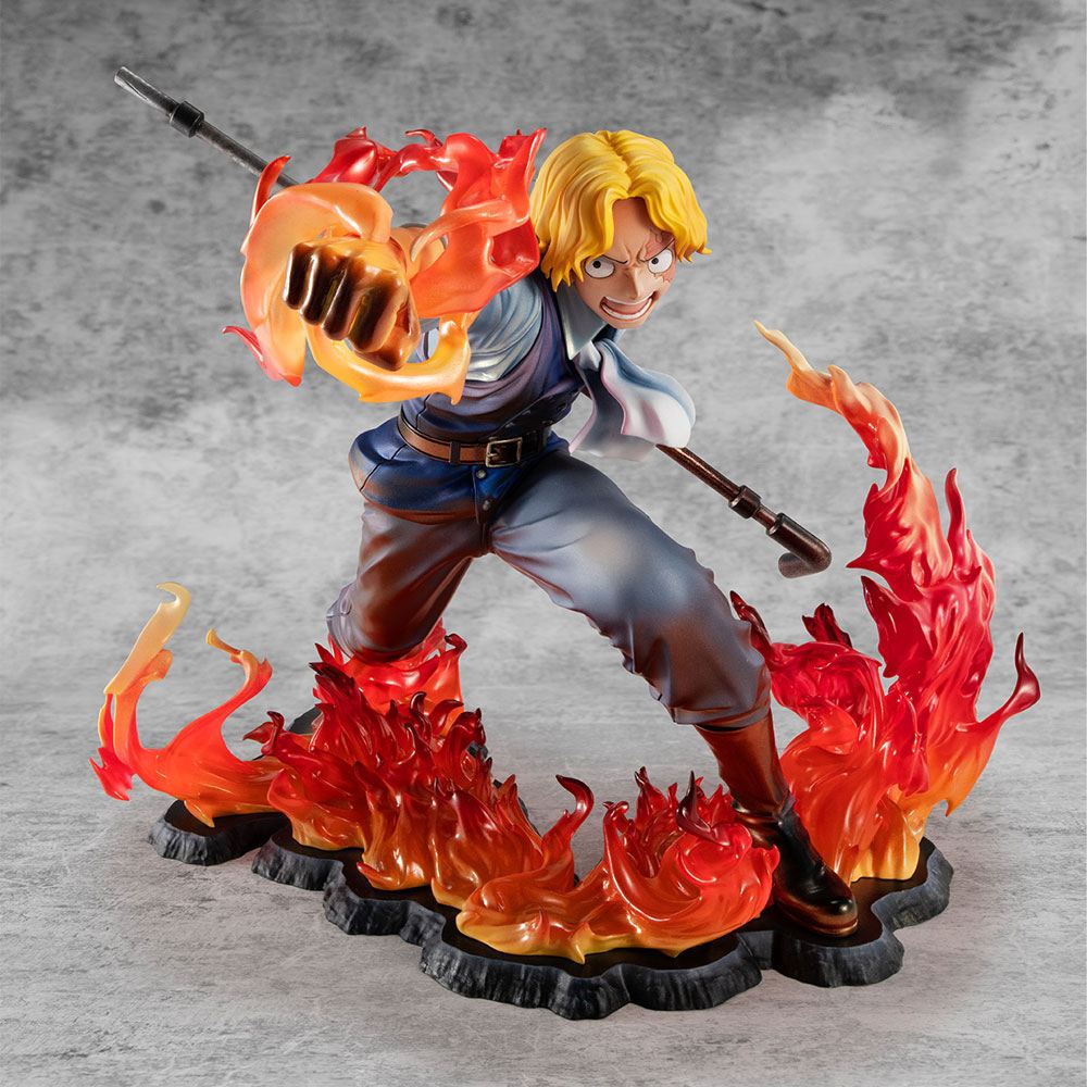 One Piece Estatua PVC Excellent Model P.O.P. Sabo Fire Fist Inheritance Limited Edition 15 cm   Megahouse