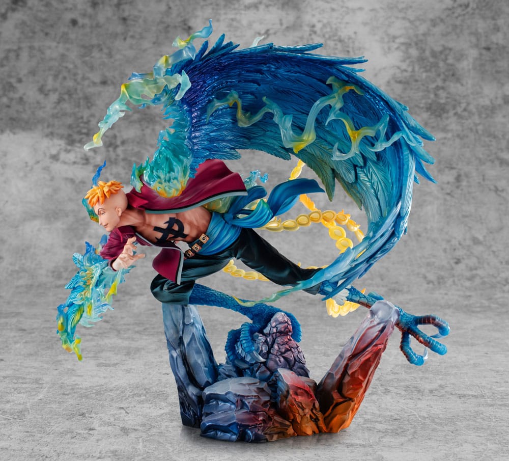 One Piece Estatua PVC P.O.P. MAS Maximum Marco the Phoenix Leader of 1st group of Whitebeard Pirates 32 cm   Megahouse