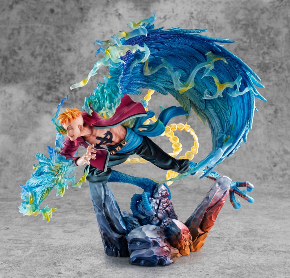 One Piece Estatua PVC P.O.P. MAS Maximum Marco the Phoenix Leader of 1st group of Whitebeard Pirates 32 cm   Megahouse