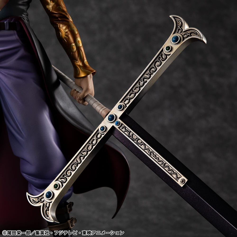 One Piece Estatua PVC P.O.P. SA-MAXIMUM Hawk Eye Dracule Mihawk Ver. R 29 cm   Megahouse
