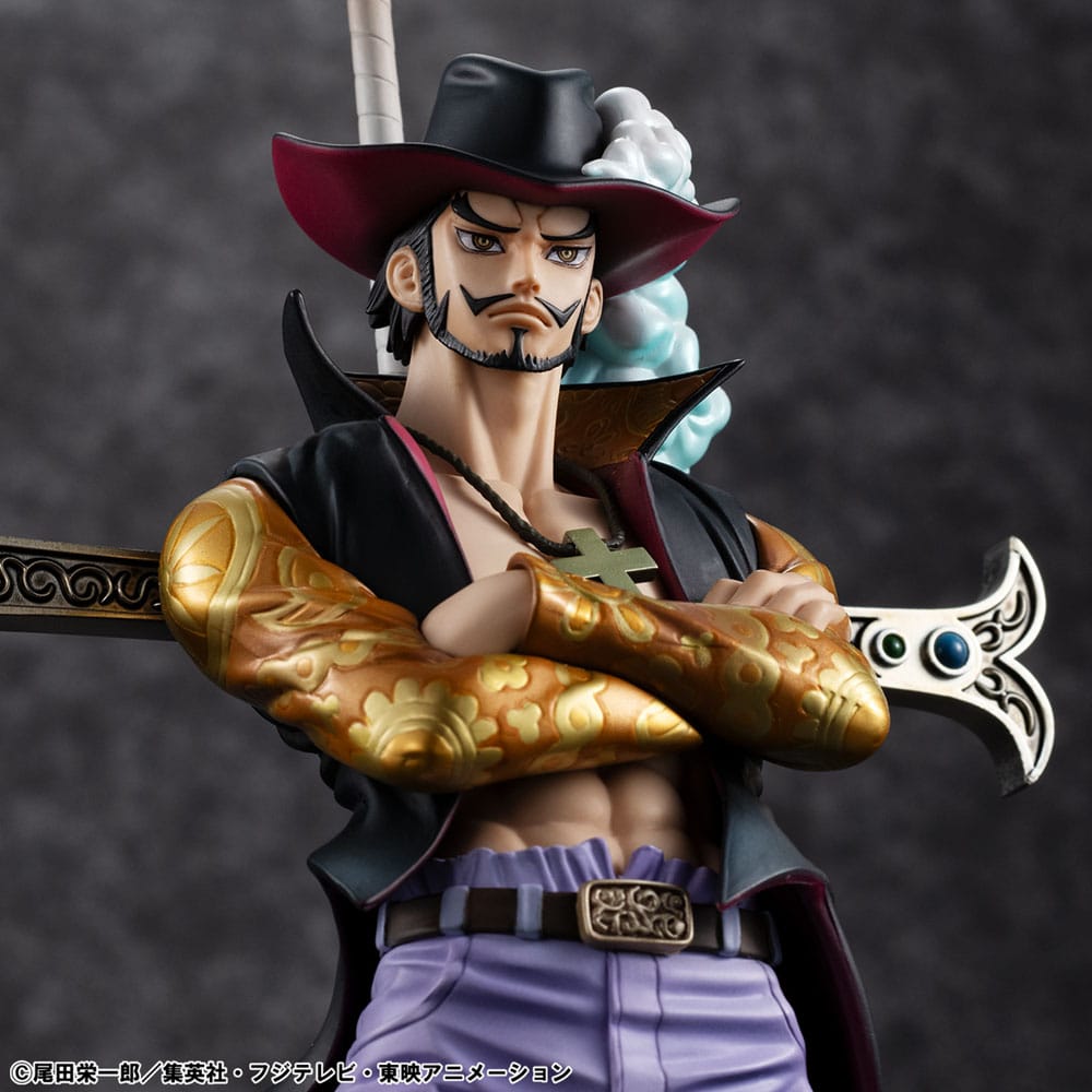 One Piece Estatua PVC P.O.P. SA-MAXIMUM Hawk Eye Dracule Mihawk Ver. R 29 cm   Megahouse