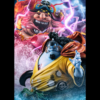 One Piece Estatua PVC Portrait Of Pirates SA-MAXIMUM Knight of the Sea Jinbe Limited Reprint 25 cm  