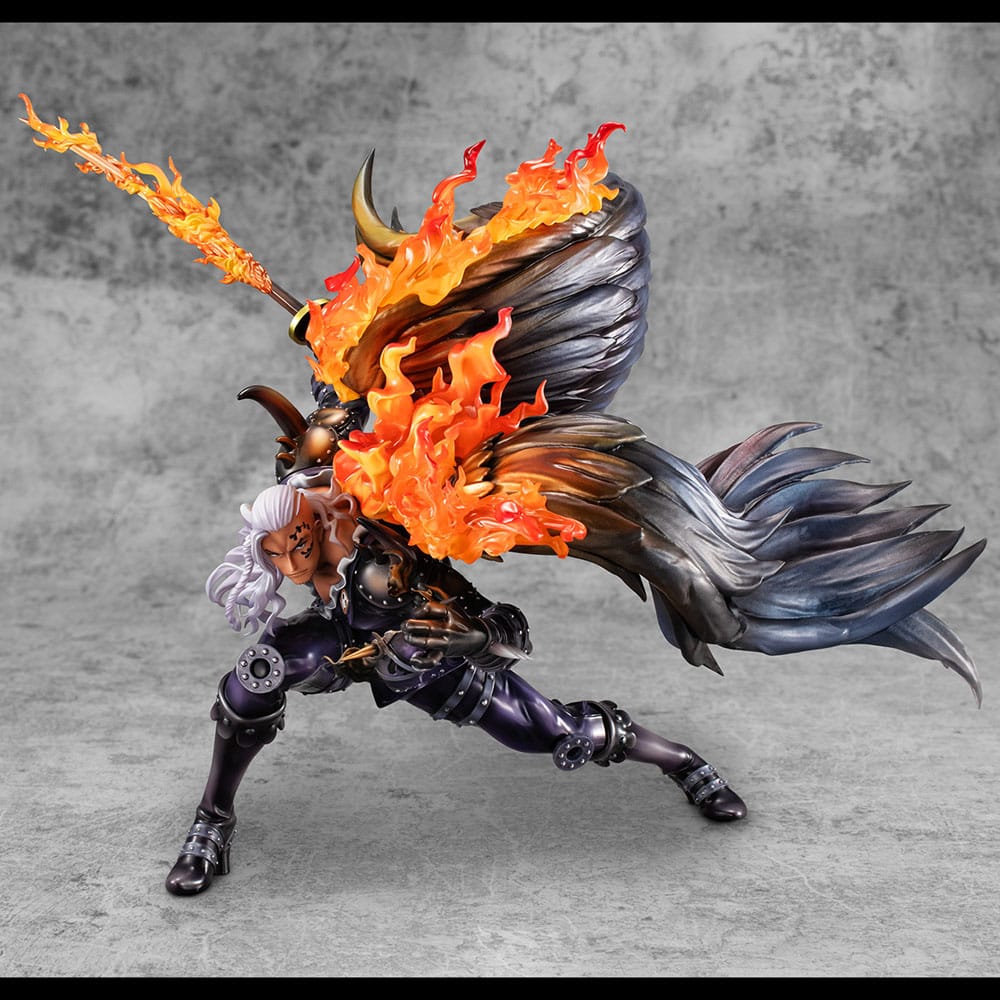 One Piece Estatua PVC Portrait Of Pirates WA-MAXIMUM Beasts Pirates All-Stars King 33 cm   Megahouse