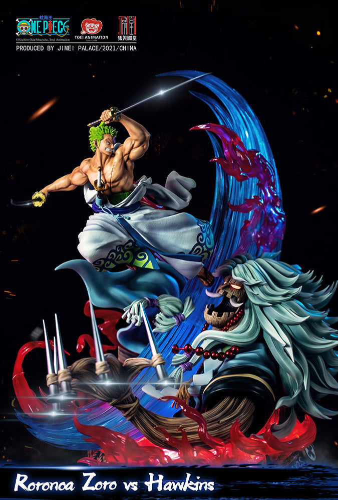 One Piece Jimei Palace Zoro vs Hawkins Licensed Resin Statue   Jimei Palace