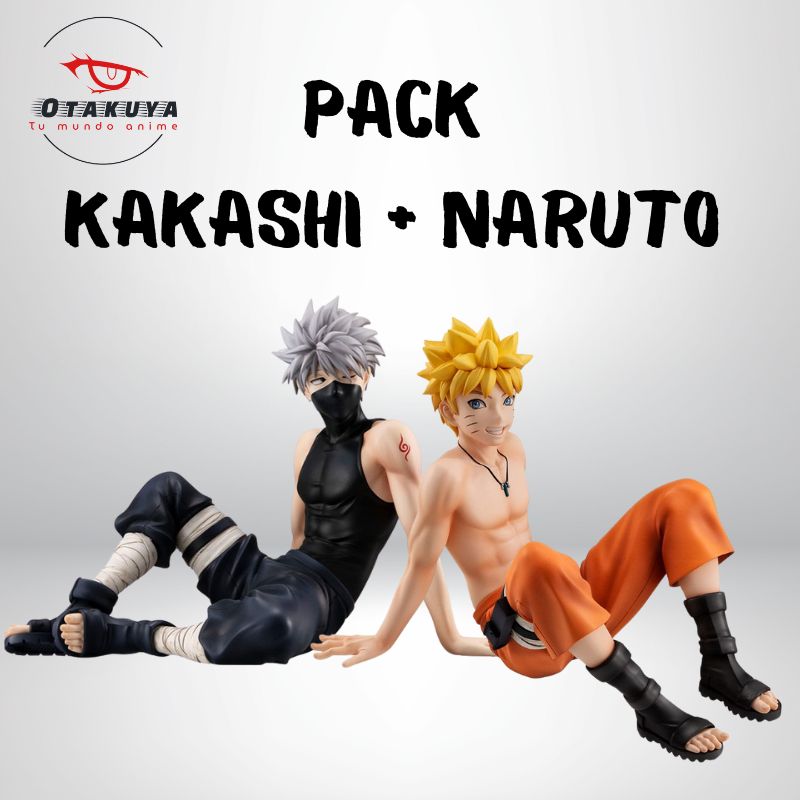 PACK 2 figuras Naruto Shippuden G.E.M. Kakashi y Naruto Uzumaki Palm Size 9 cm   Megahouse