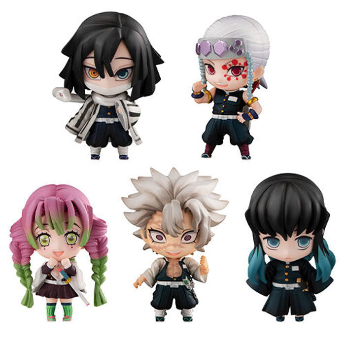 Pack 5 figuras Tanjiro And The Hashiras Mascot Demon Slayer Kimetsu No Yaiba Ver.B   Megahouse