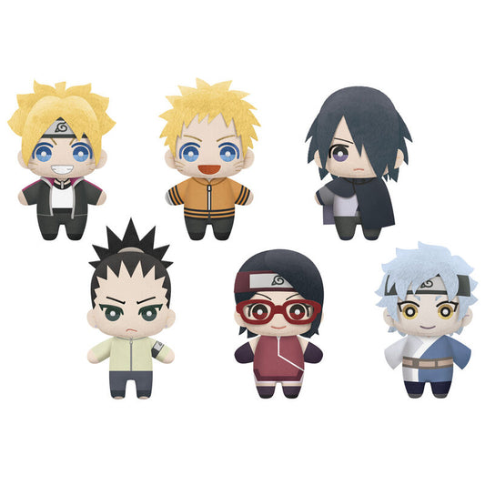 Pack 9 Peluches Tomonui Naruto Next Generations Boruto 12cm   BANPRESTO