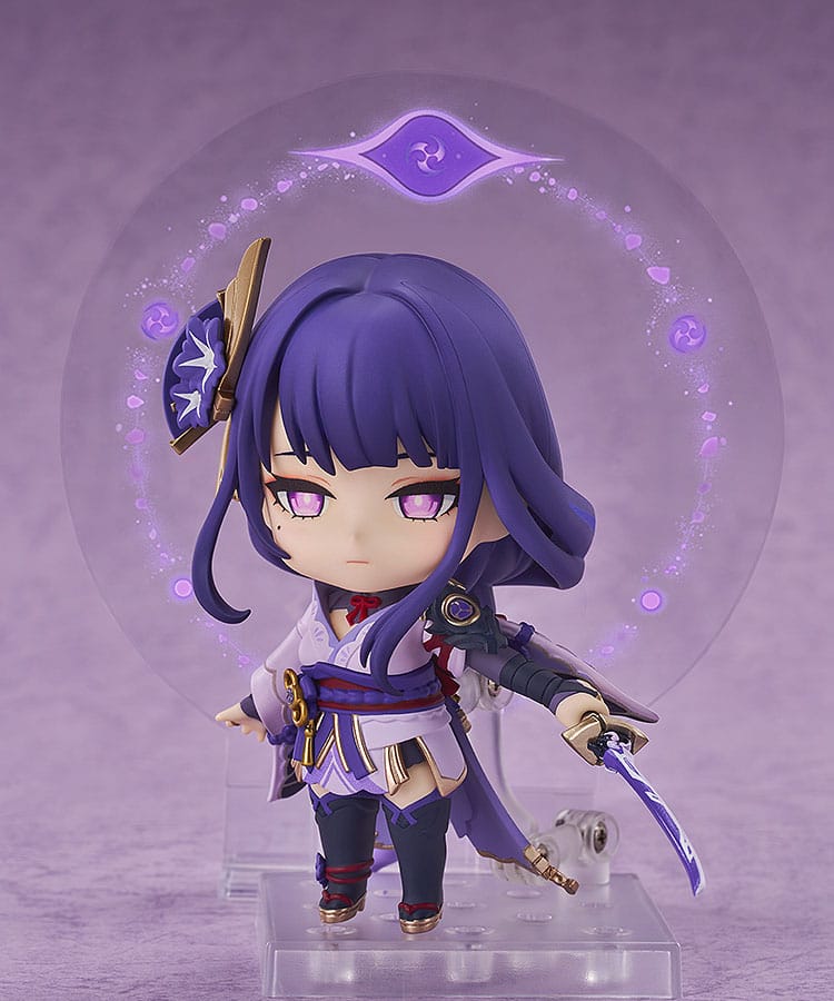Pack Genshin Impact Figura Nendoroid Raiden Shogun 10 cm + Alfombrilla PC   GOOD SMILE