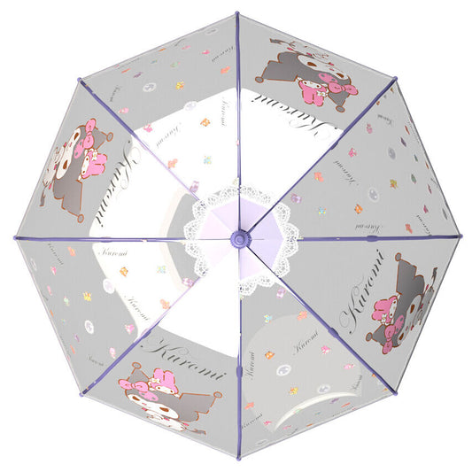Paraguas burbuja manual Kuromi Hello Kitty 48cm  