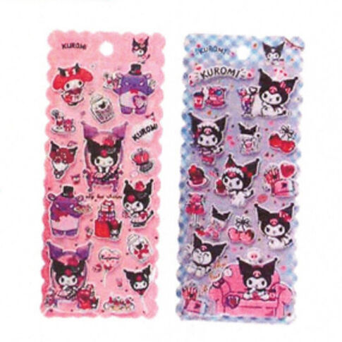 Pegatinas relieve Kuromi Hello Kitty surtido  