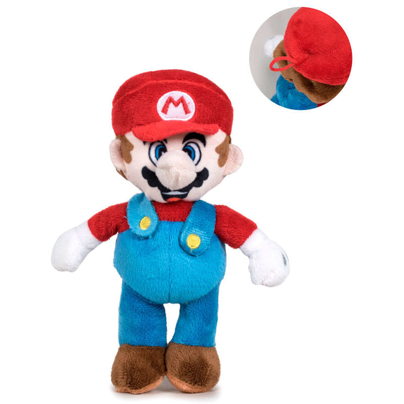Peluche Mario Super Mario Bros Nintendo soft 18cm   PLAY BY PLAY