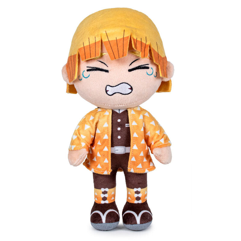 Peluche Zenitsu Agatsuma Demon Slayer Kimetsu no Yaiba 27cm   SELECTA VISION
