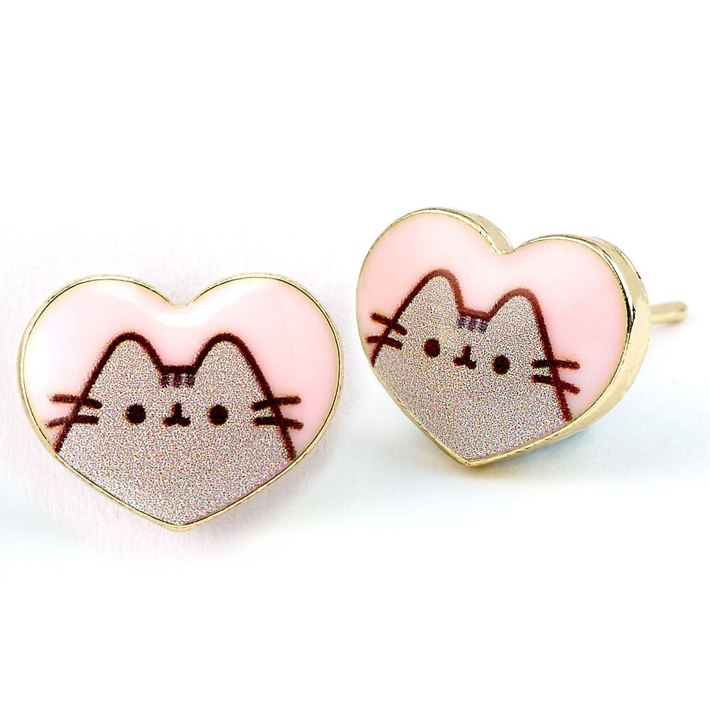 Pendientes Corazon Pusheen   THE CARAT SHOP