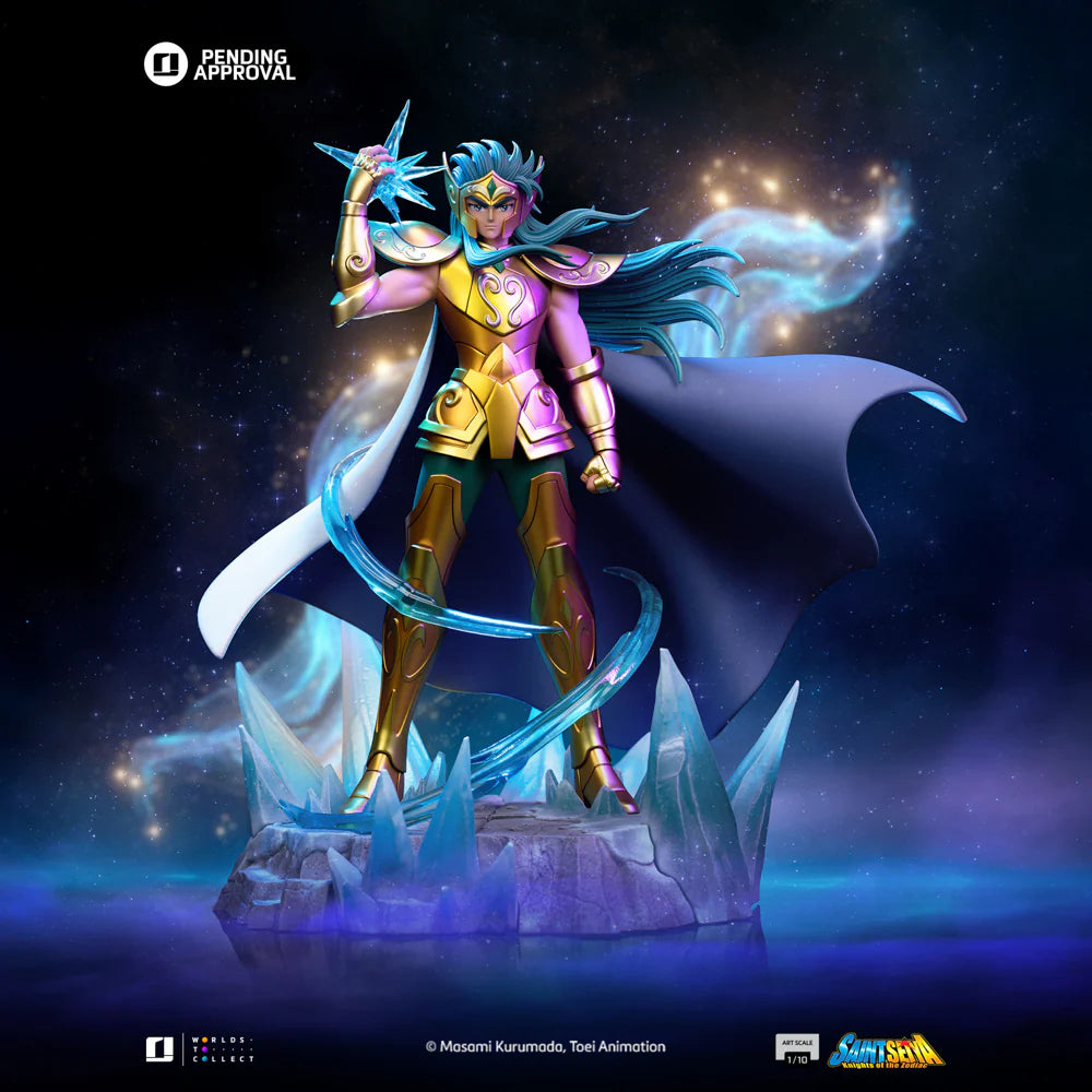 Saint Seiya Estatua 1/10 Art Scale Aquarius Camus 28 cm