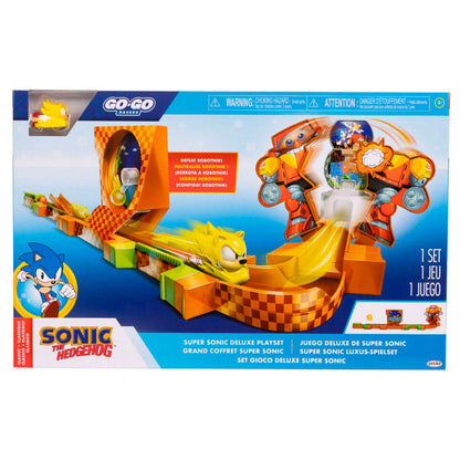 Playset Super Sonic Deluxe Go Go Racers Sonic   JAKKS PACIFIC
